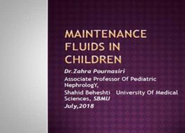 MAINTENANCE FLUIDS in children